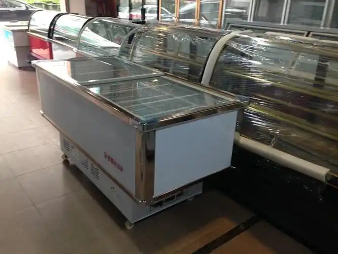 冰雪超市商用低温岛柜冷冻展示柜冰箱卧式饺子肉丸海鲜保鲜急冻柜冰柜