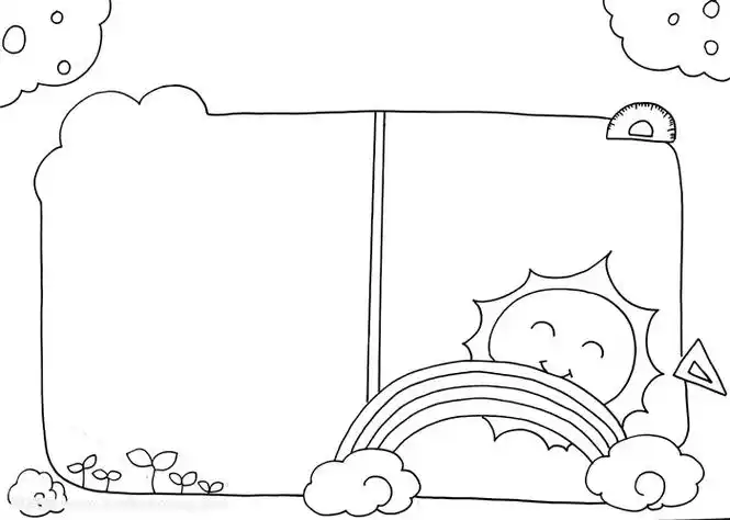 一年级手抄报模板,一年级手抄报简单又好看 - 伴宝网