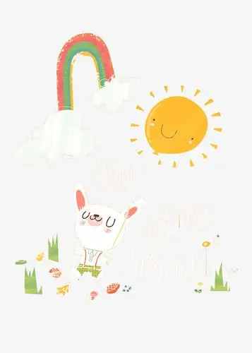 关键词 : 手绘插画,卡通贺卡封面,创意插画设计