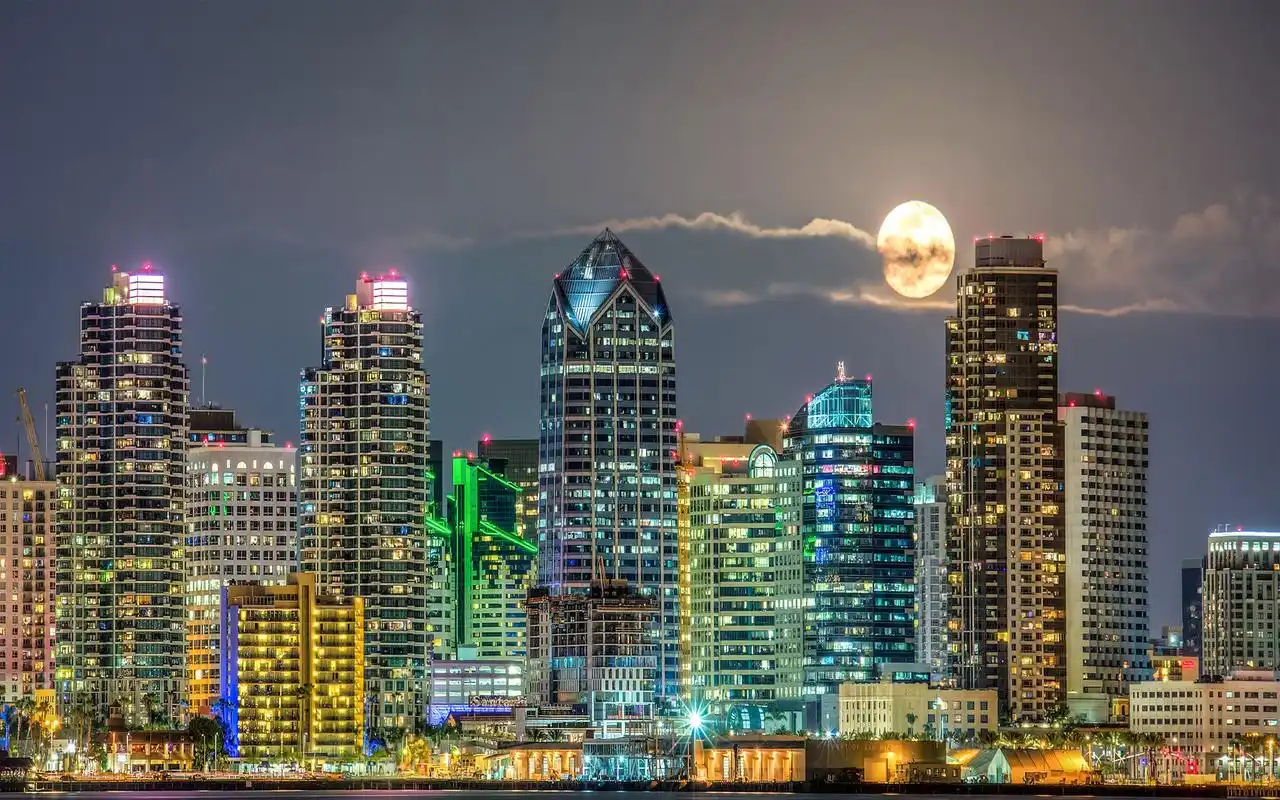 绚丽繁华城市风光图片桌面壁纸