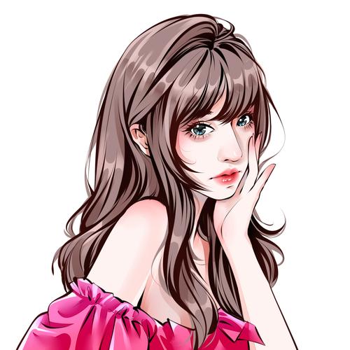 手绘头像漫画设计转手绘写实画师约稿卡通人物形象