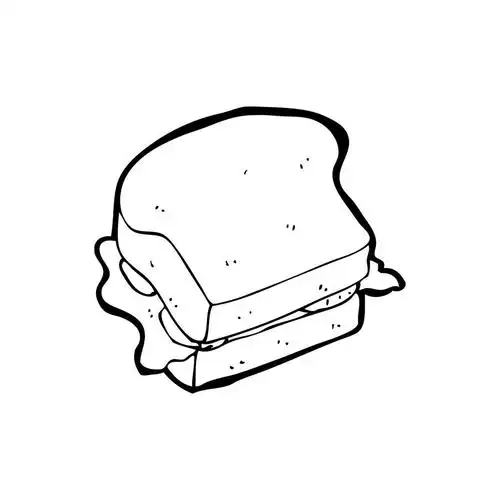 三明治,向量,在白色背景上的卡通三明治