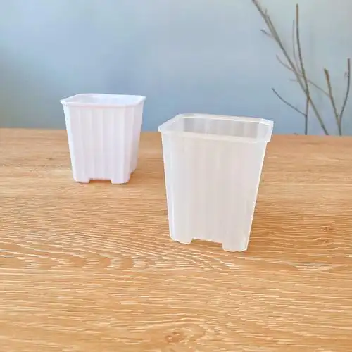 新品加厚多肉塑料花盆7口径小方花卉育苗播种幼儿园彩色活动花盆