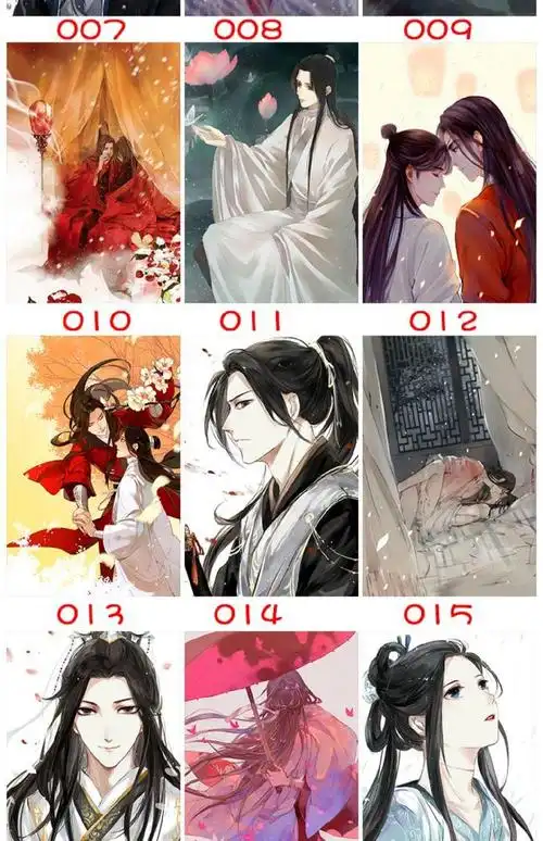 天官赐福动漫周边花城谢怜花怜墨香铜臭挂画海报壁纸卷轴定制礼物t40