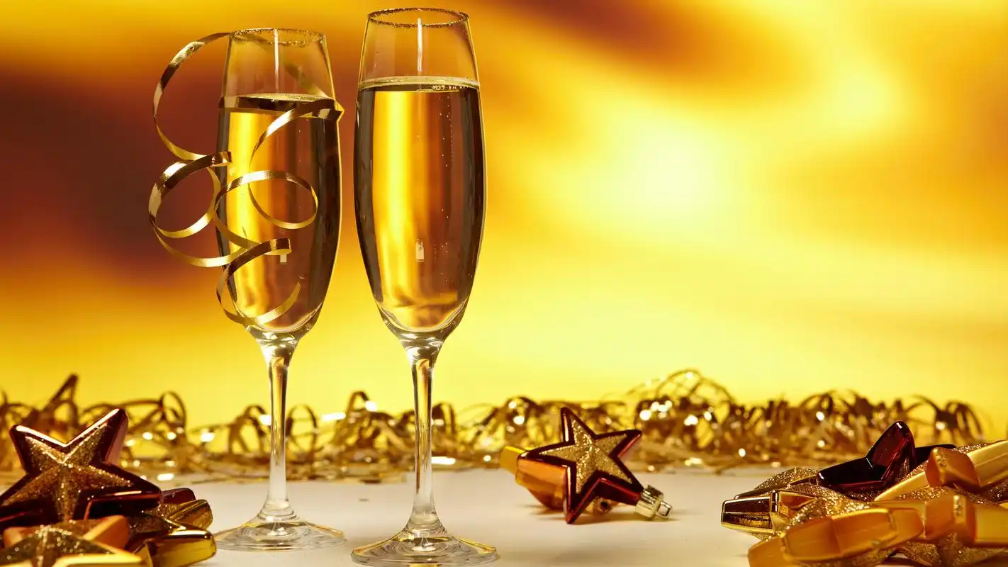 欢乐节日庆祝香槟美酒精美高清壁纸图片下载