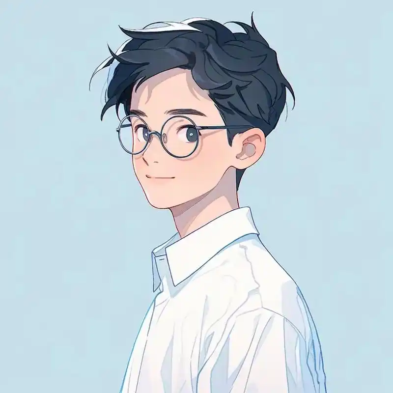 戴眼镜,文质彬彬的男生头像分享 #跨年创作挑战赛