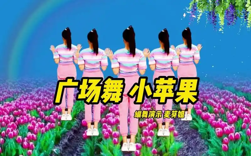 广场舞《小苹果》零基础32步 美美的背面跳一回