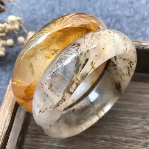 直播选货黄鸩羽胶花幽灵手镯水晶镯子夏天装备手镯