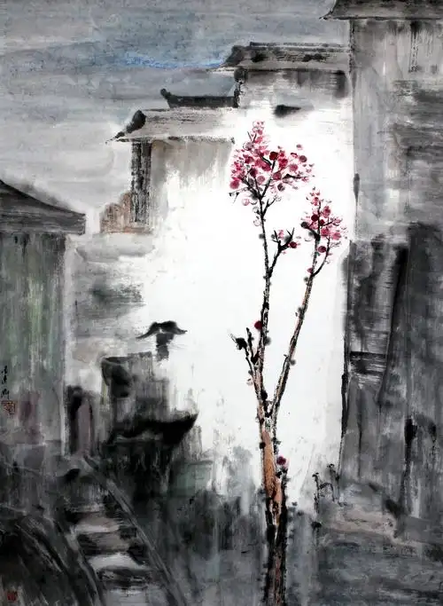   李建刚 作品名称 西塘忆写 作品分类 当代水墨