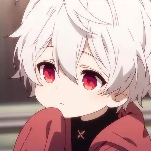 白发红瞳丨可爱动漫男头#阳光男头##二次元新鲜事