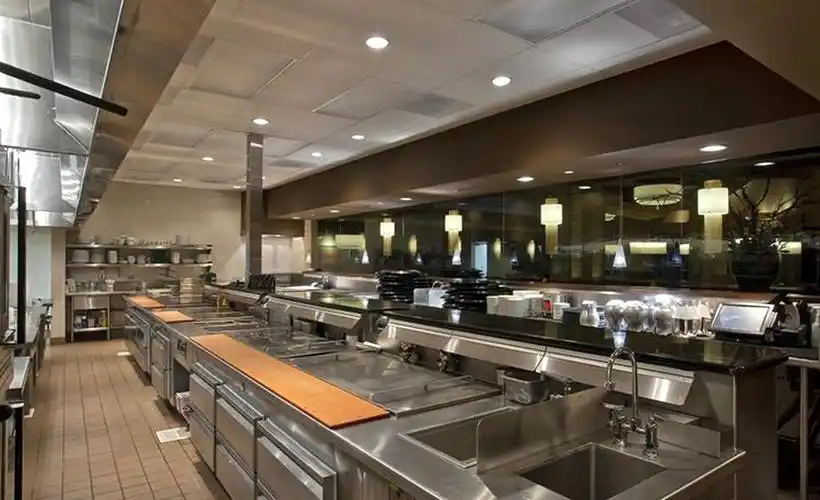五星级酒店厨房片效果图