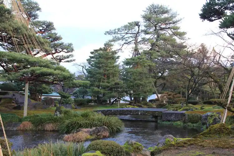 日本三大庭园之一金泽市的兼六园