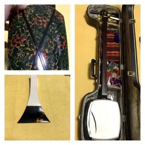 红木の津軽三味线です.良いトチが出ています