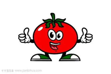 番茄的简笔画樱桃番茄的简笔画