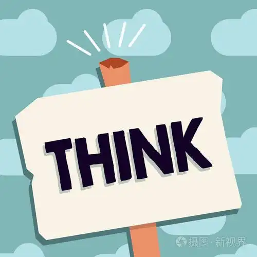文本符号显示思考.概念照片直接的头脑对某人某事有信念或想法
