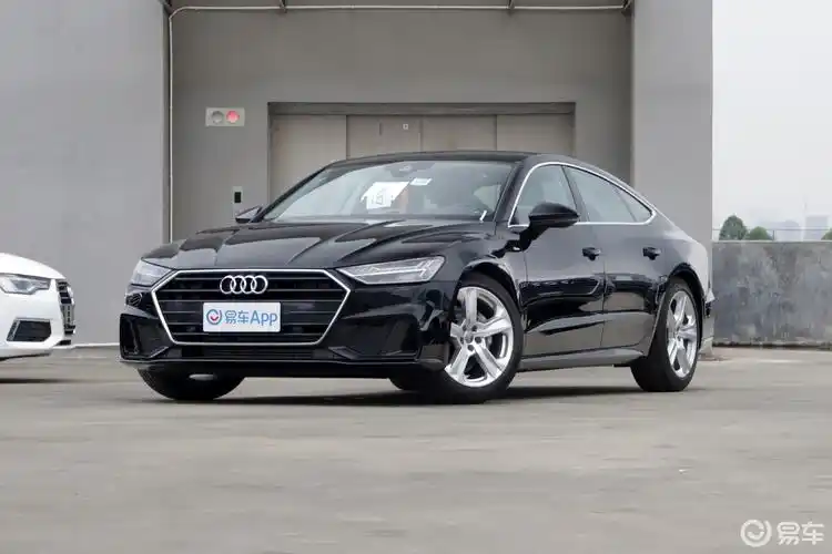 【奥迪a72020款40 tfsi 豪华型侧前45度车头向左水平汽车图片-汽车