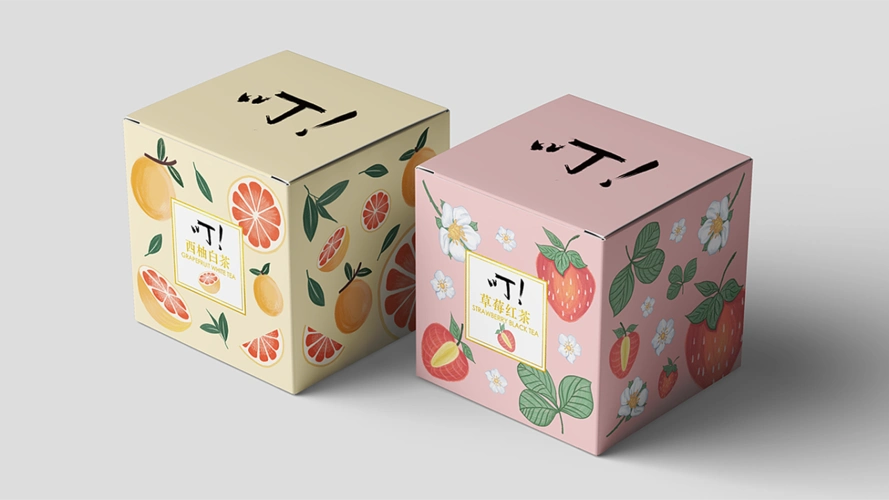 水果茶包装设计 —叮!