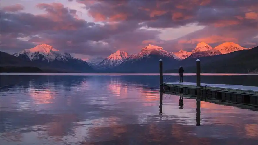 山脉河流风光唯美高清桌面壁纸_风景壁纸_壁纸下载_美桌网