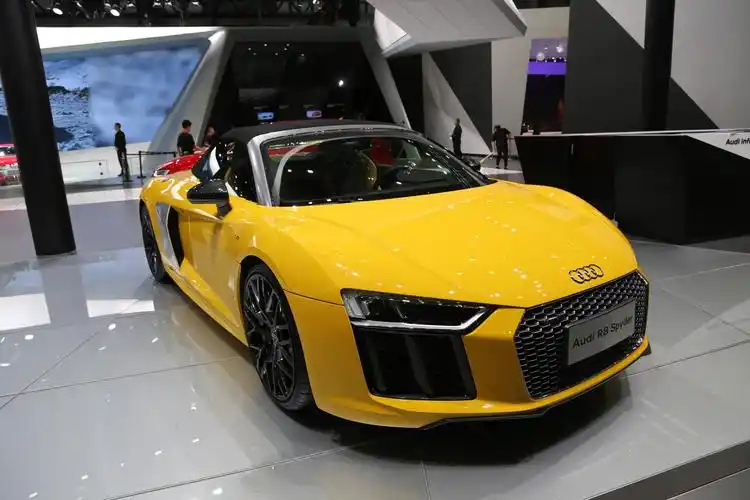 唯王者,尽善尽美,奥迪r8 v10 spyder 敞篷跑车实拍!