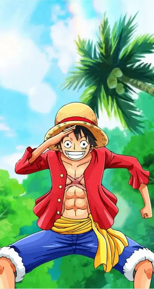 动漫海贼王路飞手机微信背景图案