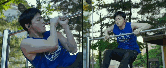 曹政奭的肌肉是实打实的.