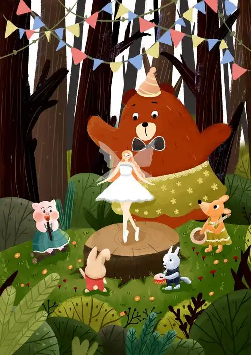 森林舞会 - 爱吃薯片的呆橘 - 原创作品 - 视觉中国(shijueme)