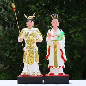 16寸38cm龙王三太子神像西海龙王儿子三太子家居供奉摆件树脂佛像