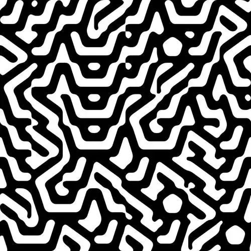 黑白线条花纹底纹背景