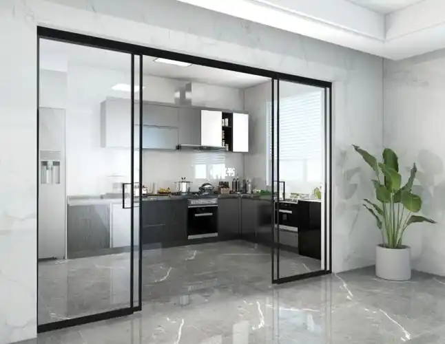 充满人间烟火气,厨房吊轨门另类时尚!