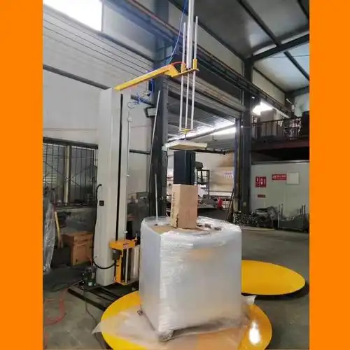 预拉伸自动缠绕膜机全包圆筒形托盘缠绕机拉伸缠绕机