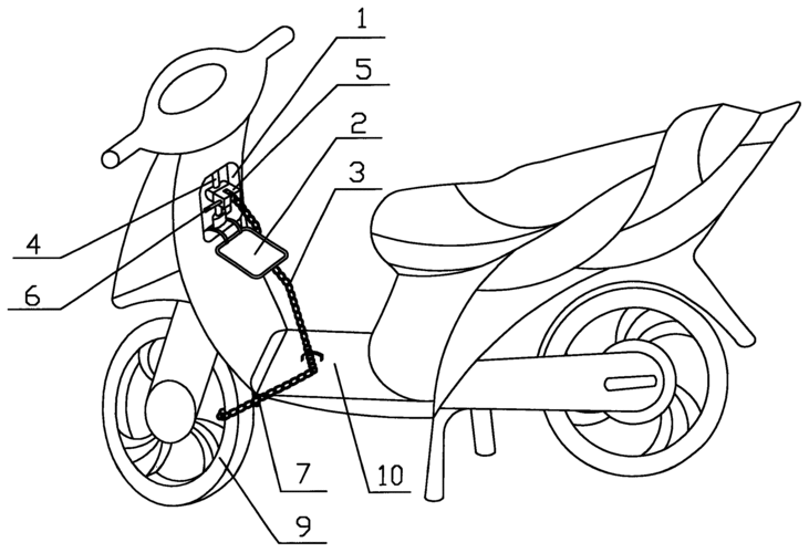 cn201053258y_一种电动车锁失效