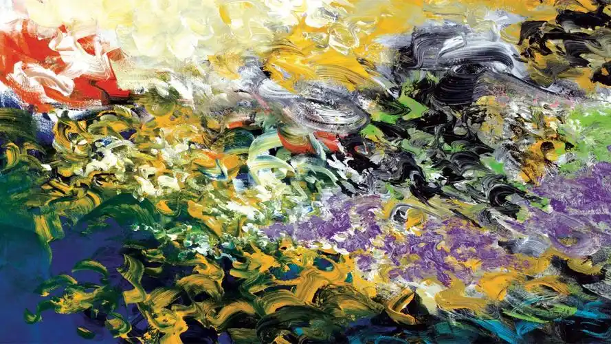 色彩丰富的油画花卉图片-手绘壁纸-高清手绘图片-第4图-娟娟壁纸