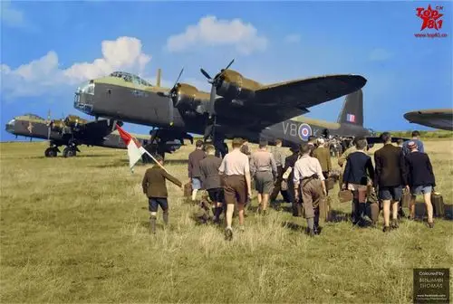 二战时期的飞行员历史照片同盟国和轴心国交战双方的都有