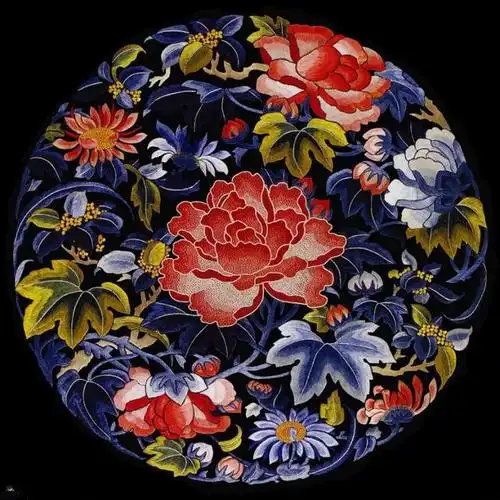 9张中国传统刺绣纹饰,欣赏传统艺术的精华美