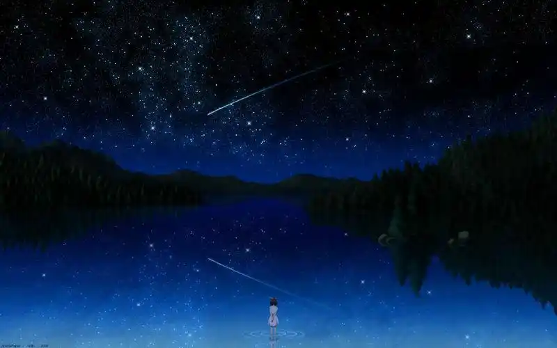 壁纸,星空,小女孩,1920x1200尺寸壁纸-回车桌面