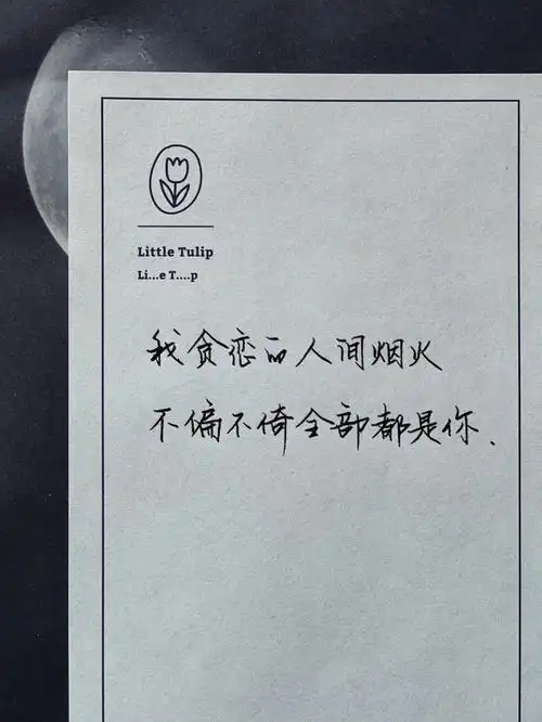 09手写情话▏浪漫到极致的告白文案