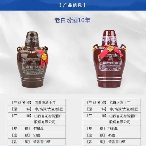 上海汾酒格/老白汾酒10年批发475ml专卖 山西-食品商务网