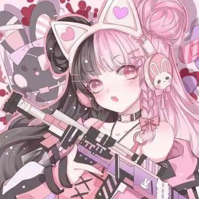 超萌可爱的闺蜜头像四人仙气超火动漫图片