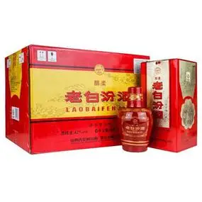 山西杏花村汾酒老白汾醇柔42度475ml*6瓶整箱装清香型白酒包邮