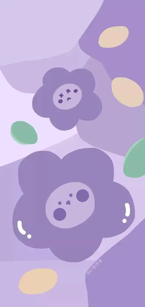 创意少女心紫色系壁纸