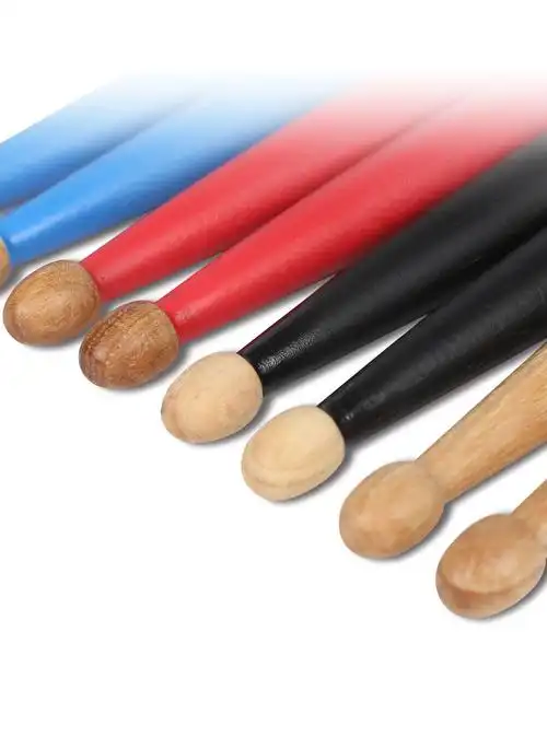 汉牌鼓棒蓝火5a架子鼓鼓槌5b胡桃木儿童hun打鼓棒专业实木7a7a黑色