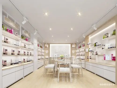 化妆店面装修广州水玲珑化妆品品牌店铺装60m05以下其他家装装修