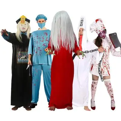 鬼屋演员整蛊恶搞密室逃脱吓人恐怖鬼衣扮演女鬼僵尸衣服服饰