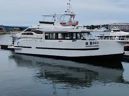 18米二类航区铝合金游艇钓鱼艇海钓船采用了国产玉柴柴油机推进系统