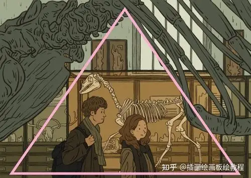绘画教程绘画初学者想要快速学会绘画就得先学会构图
