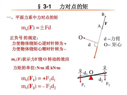 第三章力矩与平面力偶