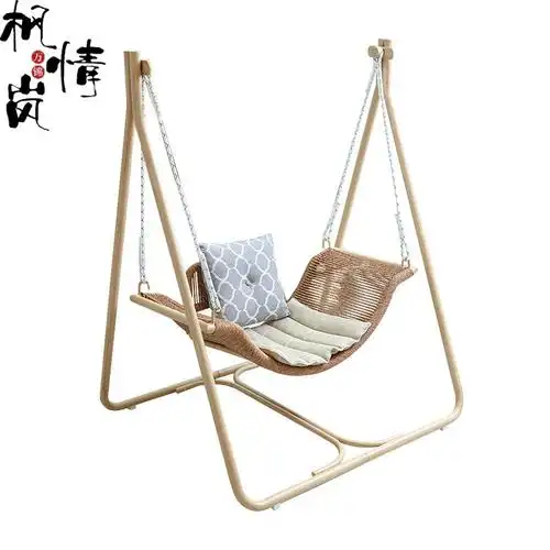 摇床成人室内网红秋千床民宿吊椅摇摇床大人家用双人卧室摇椅成人室内