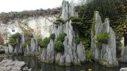 盆景山石多峻美