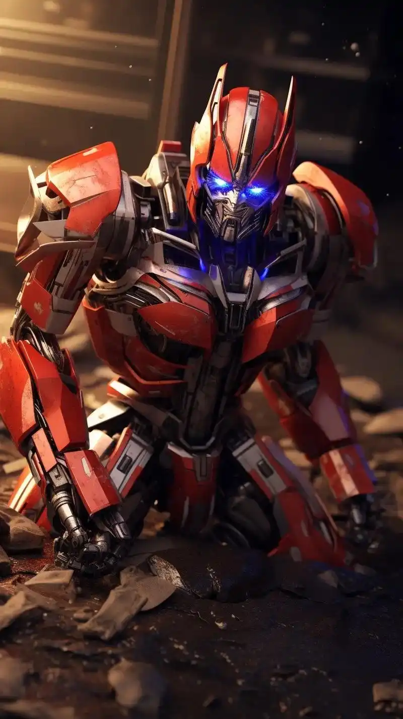 擎天柱壁纸|收藏起来啦.#机甲风 #ai绘画 #二次元 #手 - 抖音