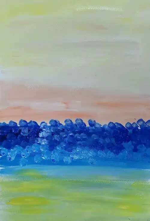 (少儿水粉课程)海洋系列——海里的小帆船